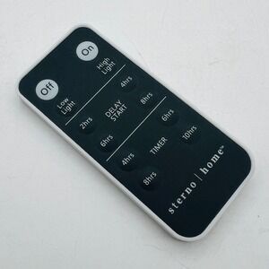 Sterno Home Remote Control for Lights with Timer and Delay Start Black White